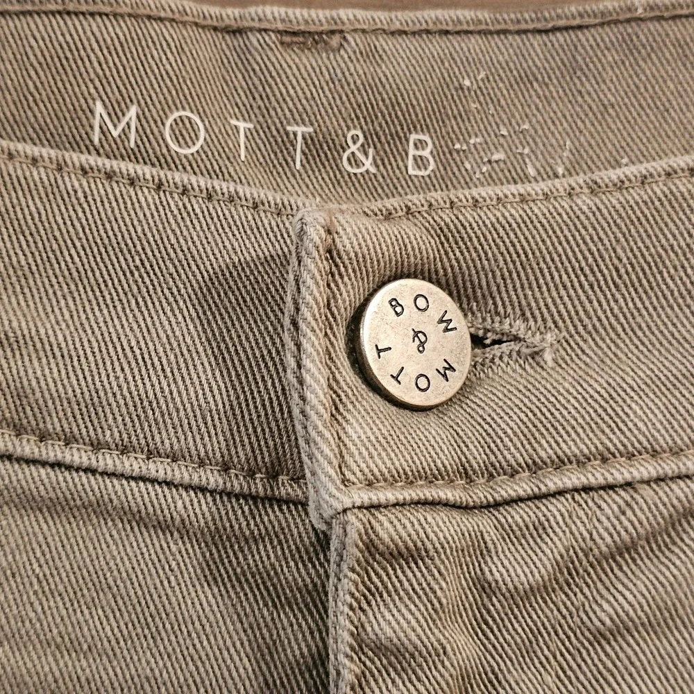 Mott & Bow Mercer Slim Fit Jeans Mens 30x30 Light Tan Stretch Denim Jeans